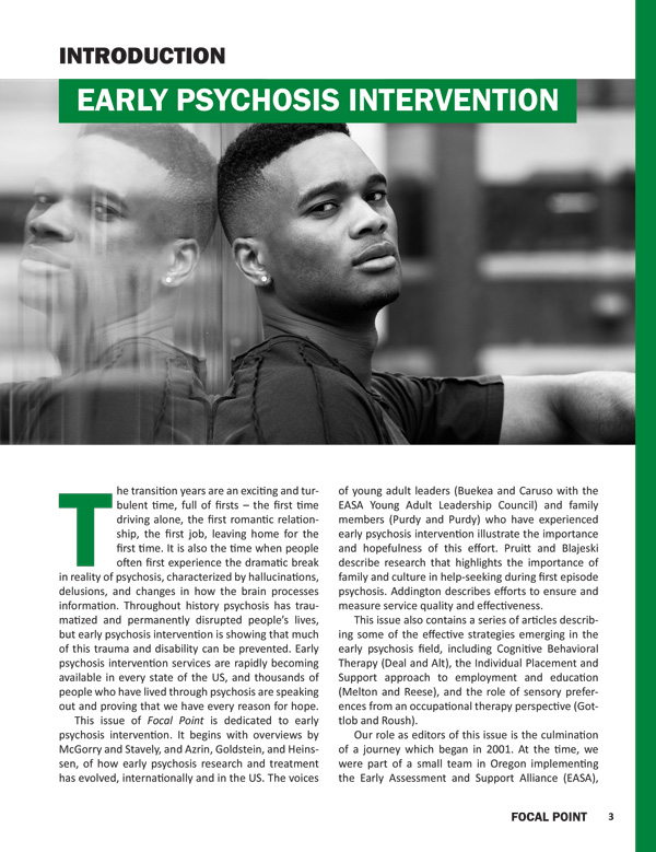 Introduction: Early Psychosis Intervention
