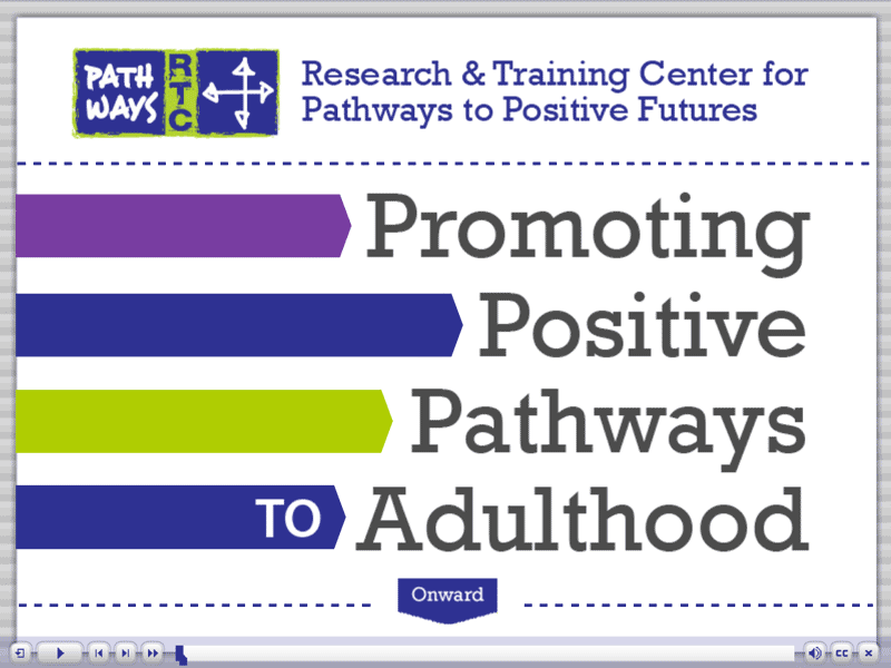 Promoting Positive Pathways to Adulthood Training Modules
